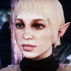 spiderbabes's Nexusmods icon, the character Sera from the game Dragon Age: Inquisition, looking slightly to the side.